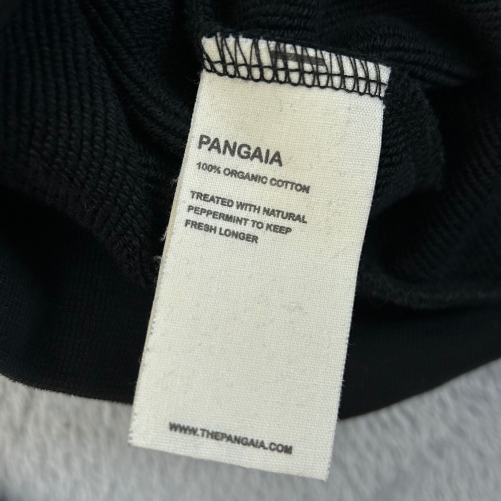 Pangaia 365 High Neck Sweatshirt Black Organic Cotton Mock Neck Small - Picture 4 of 10